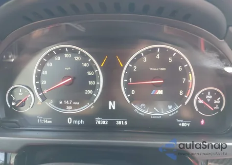 2015 BMW X5 M из США, поврежденный, VIN 5YMKT6C50F0C89202